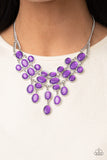 Serene Gleam - Purple Necklace