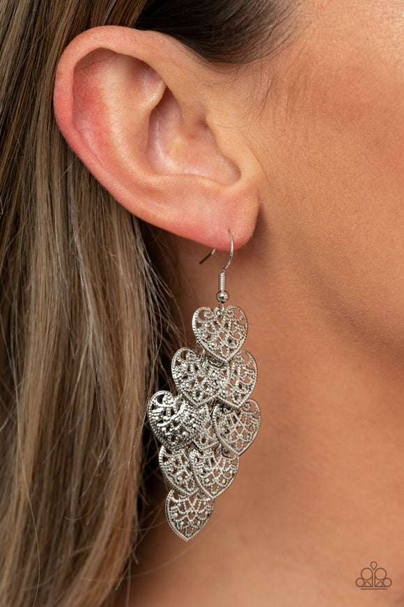 Shimmery Soulmates - Silver Earring