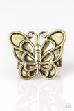 Sky High Butterfly - Brass Ring