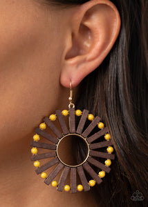 Solar Flare - Yellow Earring