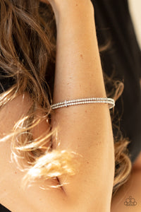 Standout Opulence - White Bracelet