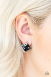 Stellar Square - Black Earring