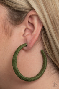 TWINE and Dine - Green Earring