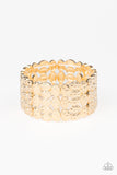 Tectonic Texture- Gold Bracelet