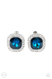 The Fame Game- Blue Clip-On Earring