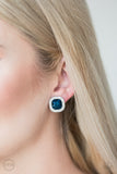 The Fame Game- Blue Clip-On Earring