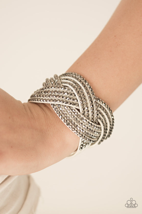 Top Class Chic- White Bracelet