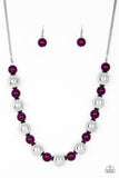 Top Pop- Purple Necklace