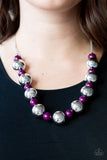 Top Pop- Purple Necklace