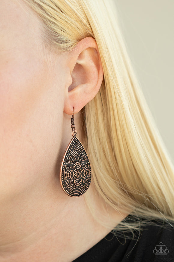 Tribal Takeover - Copper Earring