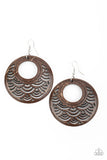 Tropical Canopy- Brown Earring