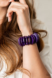 Tropical Tiki Bar- Purple Bracelet