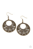 Vineyard Romance - Brass Earring