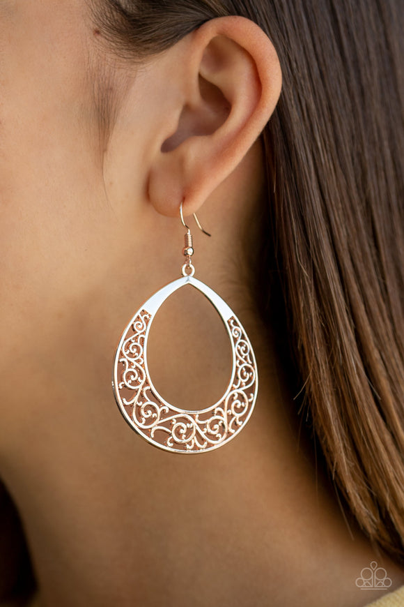 Vineyard Venture - Rose Gold Earring