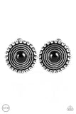 WHEELing and Able - Black Clip-On Earring