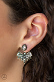 Wing Fling - Brass Earring