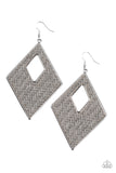 Woven Wanderer - Silver Earring